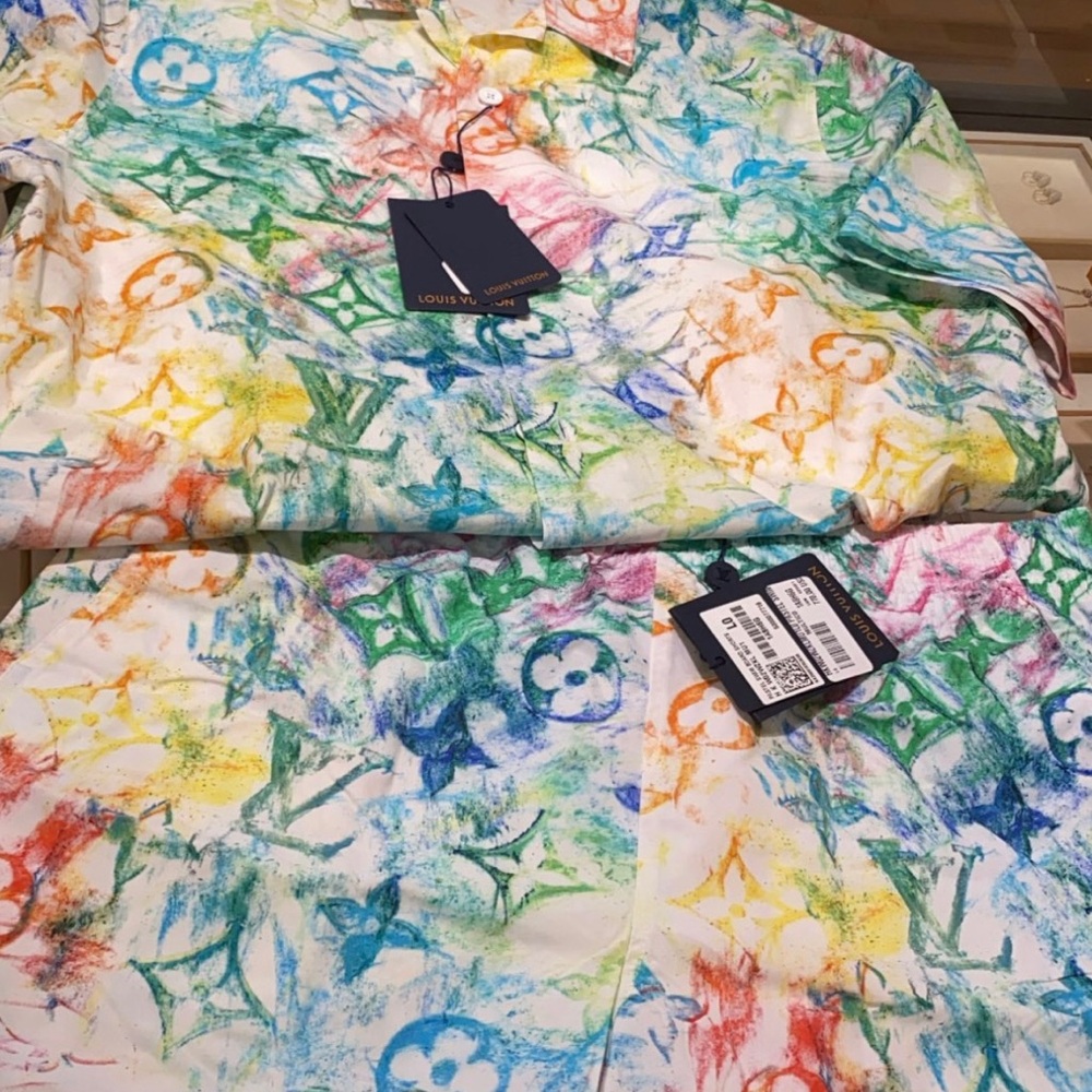 Louis Vuitton Colorful Graphic Shirt and Pants